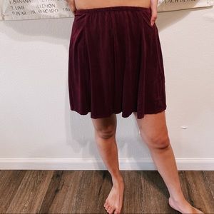 Brandy melville suede skirt
